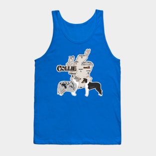 Collie Rough and Smooth Map of Scotland Tank Top